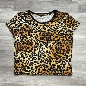 Fashion Nova Leopard Print T-Shirt